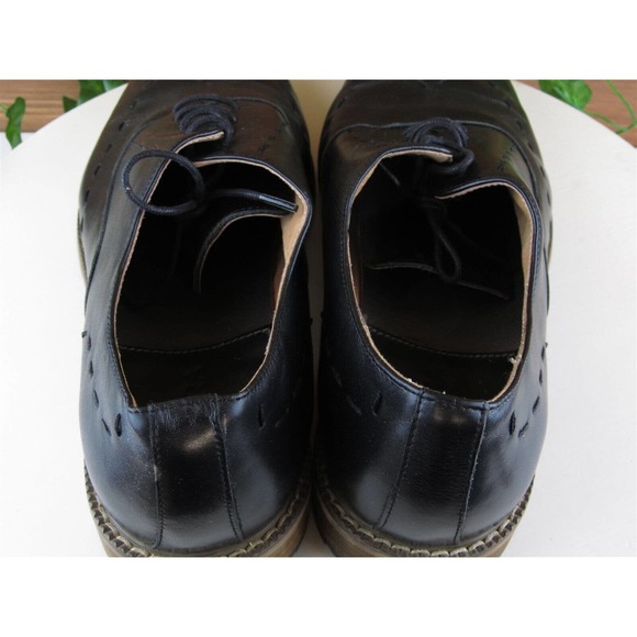 Zanzara Sz‎ 10 Oxfords Black Leather Men Lace Up JH390S20 Medium (D, M) - Picture 8 of 11